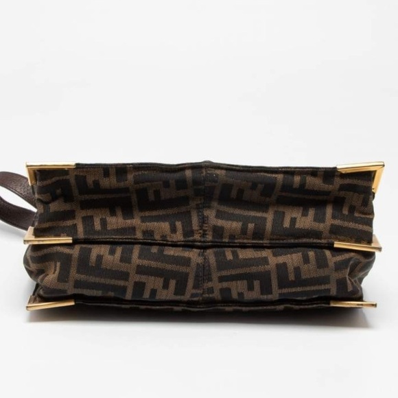 Fendi Bag Zucca Vitello Classic No. 1 Satchel Tobacco Moro Crossbody Top handle - Picture 11 of 17